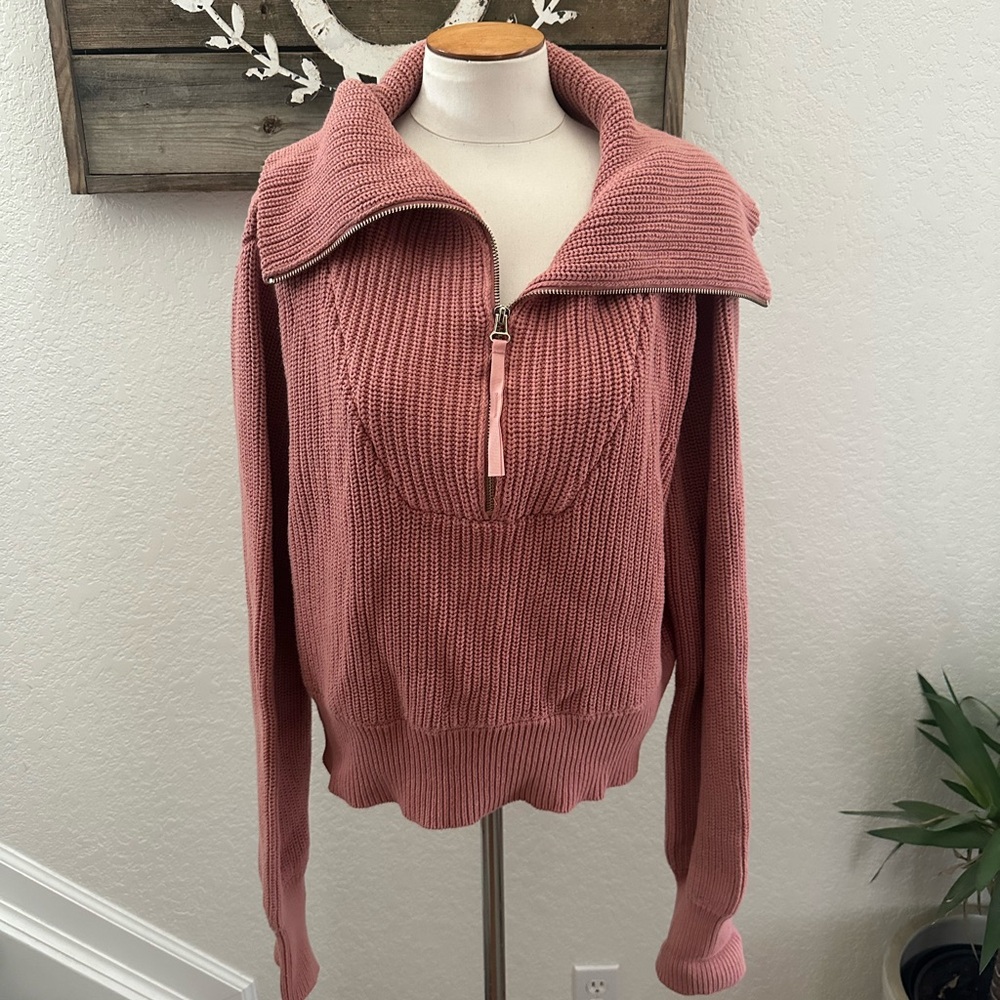 Varley Mentone‎ Cozy Pink Women's Sweater ladies size Large